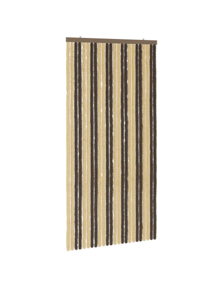Tenda per insetti in chenille Marrone Scuro e Beige