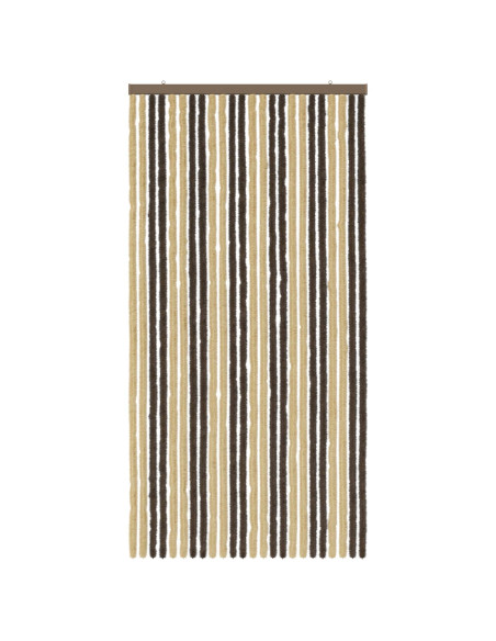 Tenda per insetti in chenille Marrone Scuro e Beige