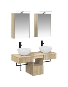 Set di Armadi da Bagno 5 pcs Rovere Sonoma 43 x 16 x 62,5 cm