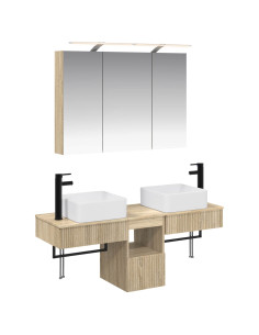 Set di Armadi da Bagno 4 pcs Rovere Sonoma 100 x 14,5 x 70 cm
