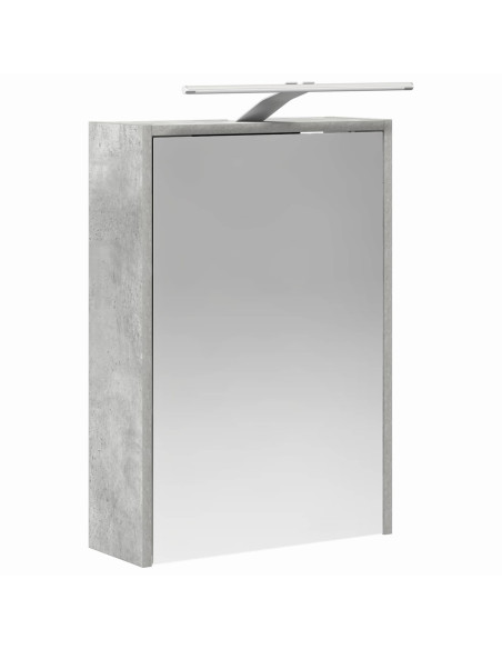 Set di Armadi da Bagno 5 pcs Grigio Cemento 43 x 16 x 62,5 cm