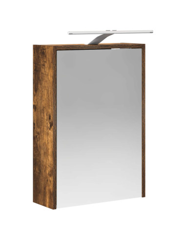 Set di Armadi da Bagno 5 pcs Rovere Fumo 43 x 16 x 62,5 cm
