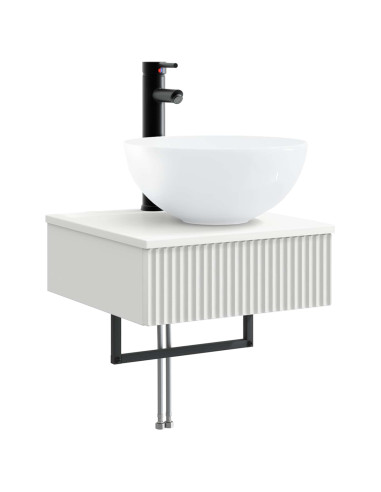 Set di Armadi da Bagno 5 pcs Bianco 43 x 11,5 x 60,5 cm