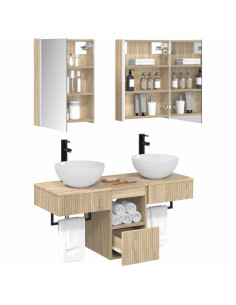 Set di Armadi da Bagno 5 pcs Rovere Sonoma 43 x 11,5 x 60,5 cm 2