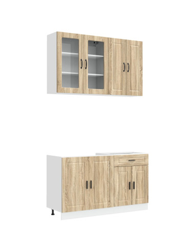 Unità Cucina PORTO 4 pcs Rovere Sonoma Legno ingegnerizzato