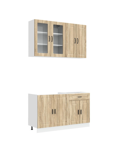 Unità Cucina PORTO 4 pcs Rovere Sonoma Legno ingegnerizzato
