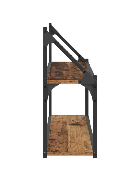 Scaffale da parete A parete Legno antico 80 x 21 x 51 cm