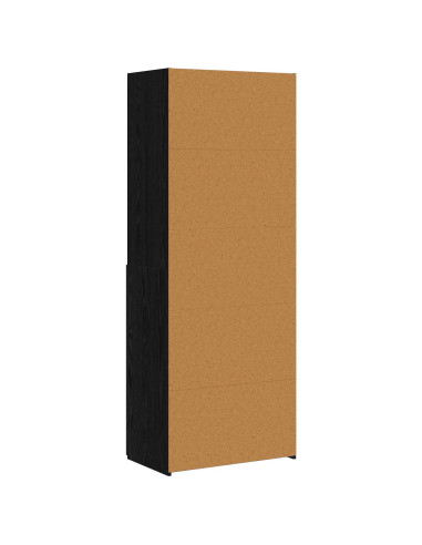 Libreria Rovere nero 30 x 42.4 x 185.2 cm