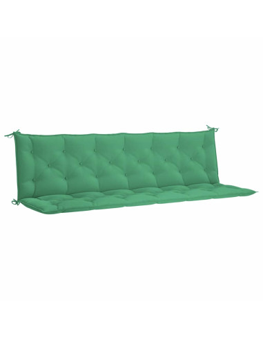 Cuscini per Panca 2 pz Verdi 200x50x7 cm in Tessuto Oxford