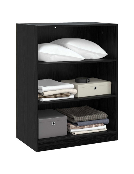 Guardaroba con lo scaffale Rovere nero 77 x 48 x 102 cm PB