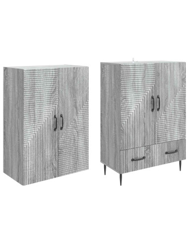 Set di armadi 2 pcs 66 x 34,5 x 95 cm Legno ingegnerizzato