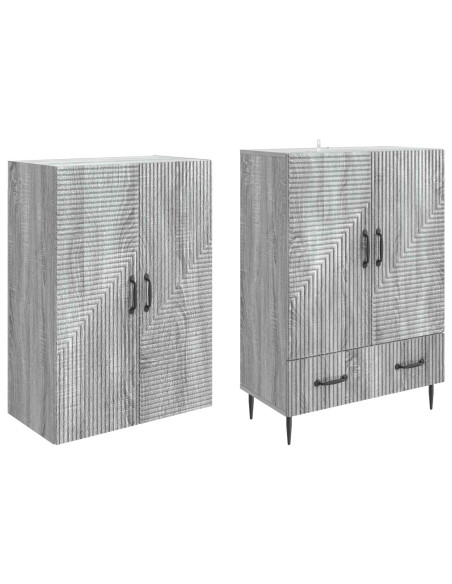 Set di armadi 2 pcs 66 x 34,5 x 95 cm Legno ingegnerizzato