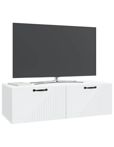 Mobile Porta TV da Muro Bianco 98 x 41 x 30 cm