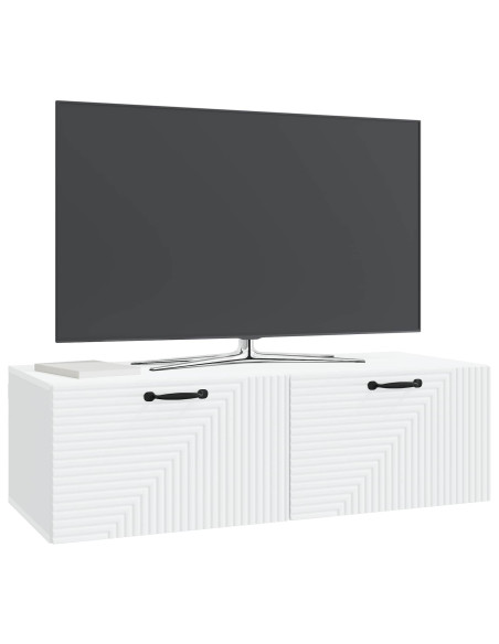 Mobile Porta TV da Muro Bianco 98 x 41 x 30 cm