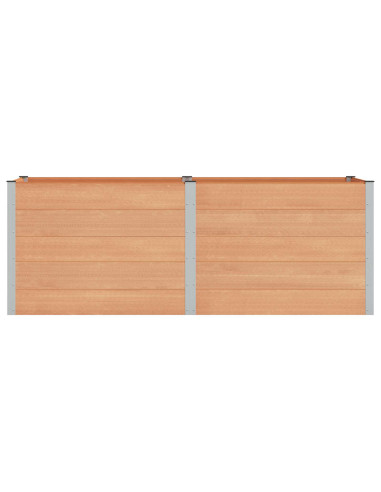 Letto rialzato da giardino Marrone 250 x 100 x 91 cm