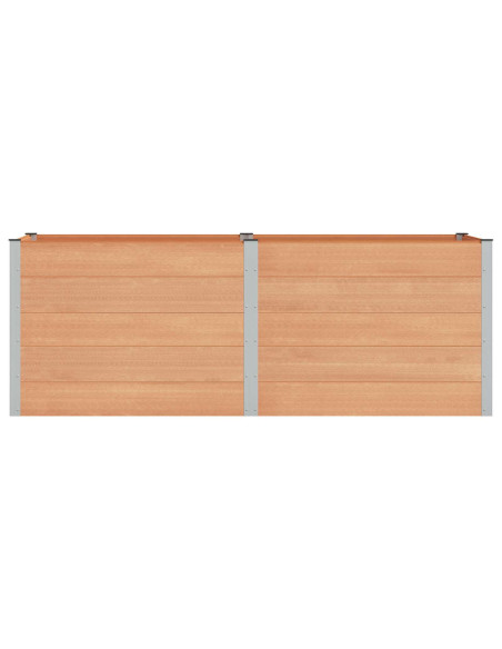 Letto rialzato da giardino Marrone 250 x 100 x 91 cm