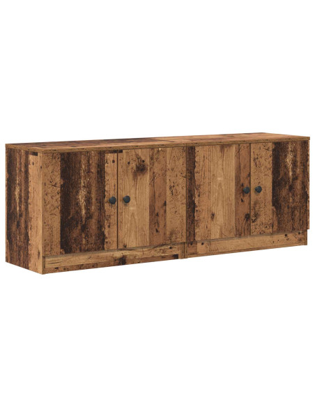 Armadietto per letto 2 pcs Legno antico 66 x 35 x 48 cm