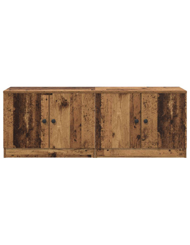 Armadietto per letto 2 pcs Legno antico 66 x 35 x 48 cm