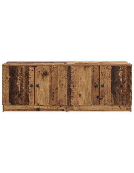 Armadietto per letto 2 pcs Legno antico 66 x 35 x 48 cm