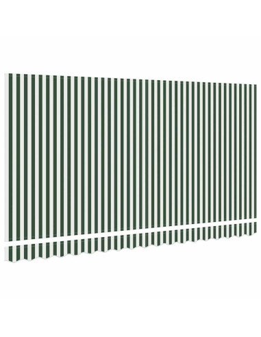 Telo di ricambio per tenda da sole Verde e Bianco 4 x 2 m