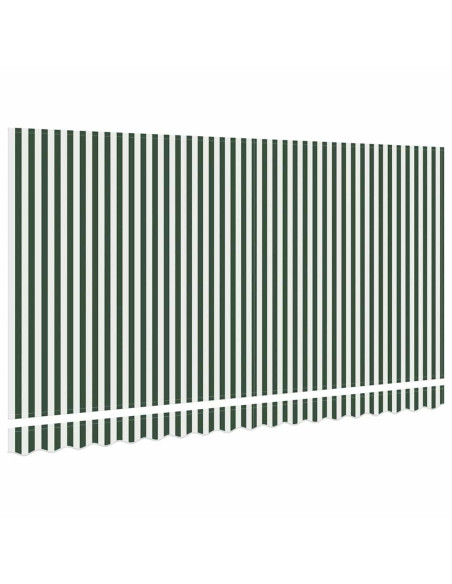 Telo di ricambio per tenda da sole Verde e Bianco 4 x 2 m