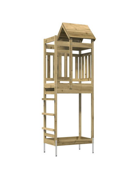 Torre da Gioco Marrone Legno Impregnato Solido
