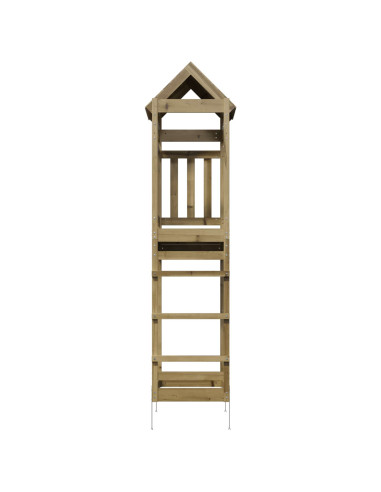 Torre da Gioco Marrone Legno Impregnato Solido