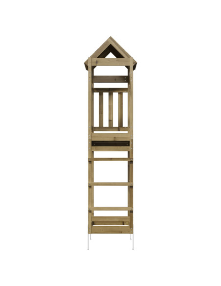 Torre da Gioco Marrone Legno Impregnato Solido