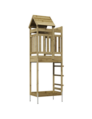 Torre da Gioco Marrone Legno Impregnato Solido