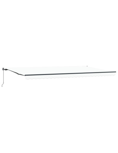Tenda retrattile Bianco 600 × 350 cm Poliestere e Alluminio