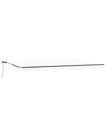 Tenda retrattile Bianco 600 × 350 cm Poliestere e Alluminio