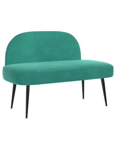 Panchina imbottita con schienale Turchese 110 x 60 x 76 cm