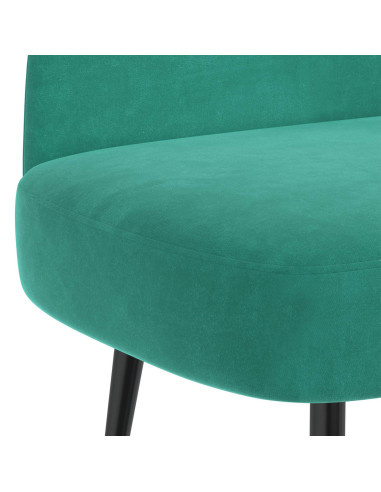 Panchina imbottita con schienale Turchese 110 x 60 x 76 cm