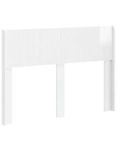 Testiera Letto Bianco Lucido Legno ingegnerizzato 2