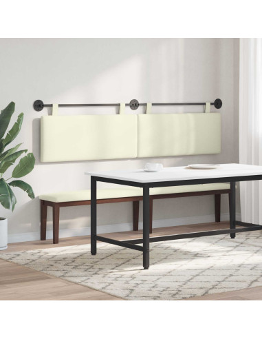 Testata appesa Crema 210 x 55 x 5 cm Tessuto in Cords