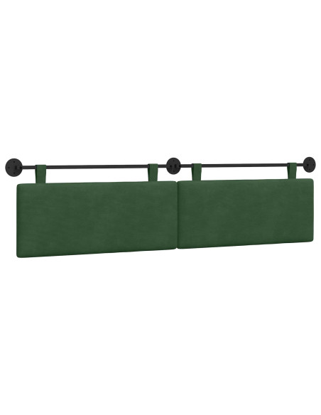 Testata appesa Verde Giungla 210 x 55 x 5 cm Tessuto in Cords