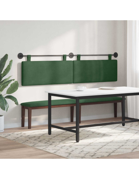 Testata appesa Verde Giungla 210 x 55 x 5 cm Tessuto in Cords
