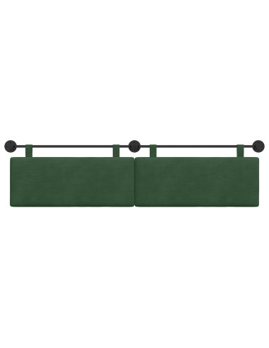 Testata appesa Verde Giungla 210 x 55 x 5 cm Tessuto in Cords