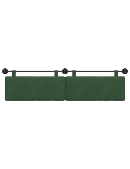 Testata appesa Verde Giungla 210 x 55 x 5 cm Tessuto in Cords