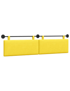 Testata appesa Giallo Chiaro 210 x 55 x 5 cm Tessuto in Cords 2