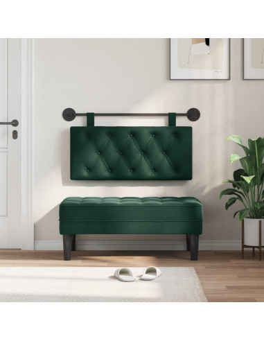 Testata appesa Verde Scuro 90 x 55 x 7 cm Velluto