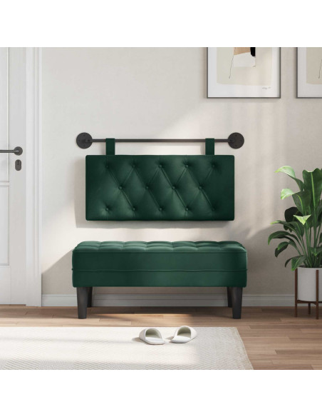 Testata appesa Verde Scuro 90 x 55 x 7 cm Velluto