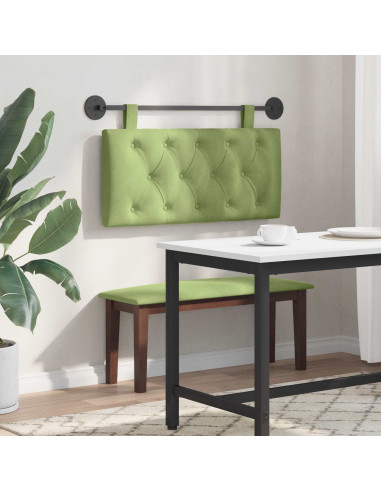 Testata appesa Verde chiaro 90 x 55 x 7 cm Velluto