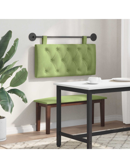 Testata appesa Verde chiaro 90 x 55 x 7 cm Velluto