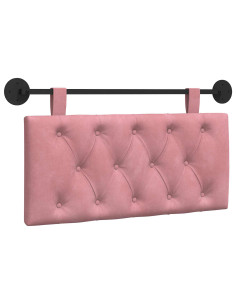 Testata appesa Montaggio a parete Rosa 90 x 55 x 7 cm Velluto 2