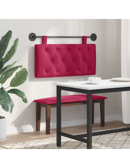 Testata appesa Rosso Vino 90 x 55 x 7 cm Velluto