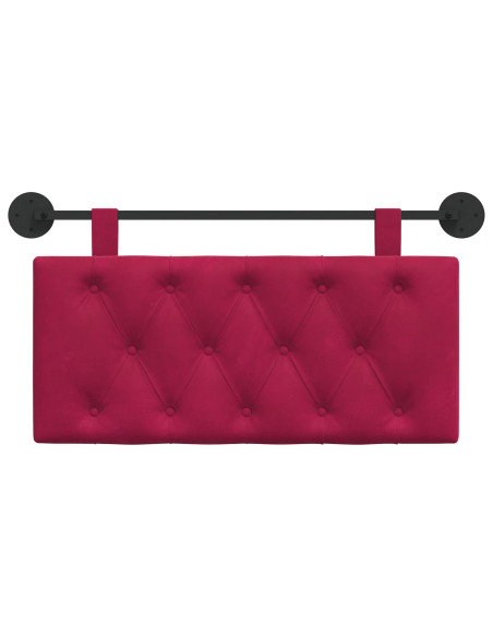 Testata appesa Rosso Vino 90 x 55 x 7 cm Velluto