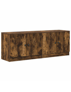 Armadietto per letto 2 pcs Rovere Fumo 66 x 35 x 48 cm