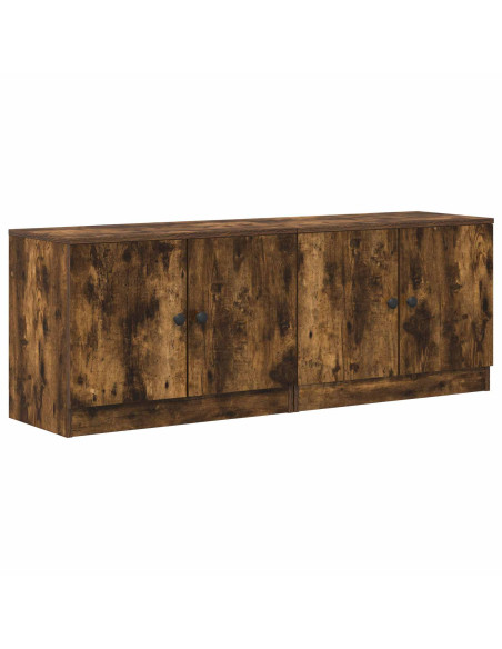 Armadietto per letto 2 pcs Rovere Fumo 66 x 35 x 48 cm