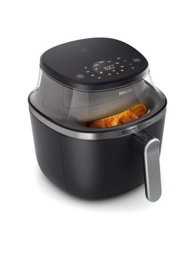FRIGGITRICE AD ARIA  XXL NERA 7.2 LITRI CON FINESTRA 16 PROGRAMMI